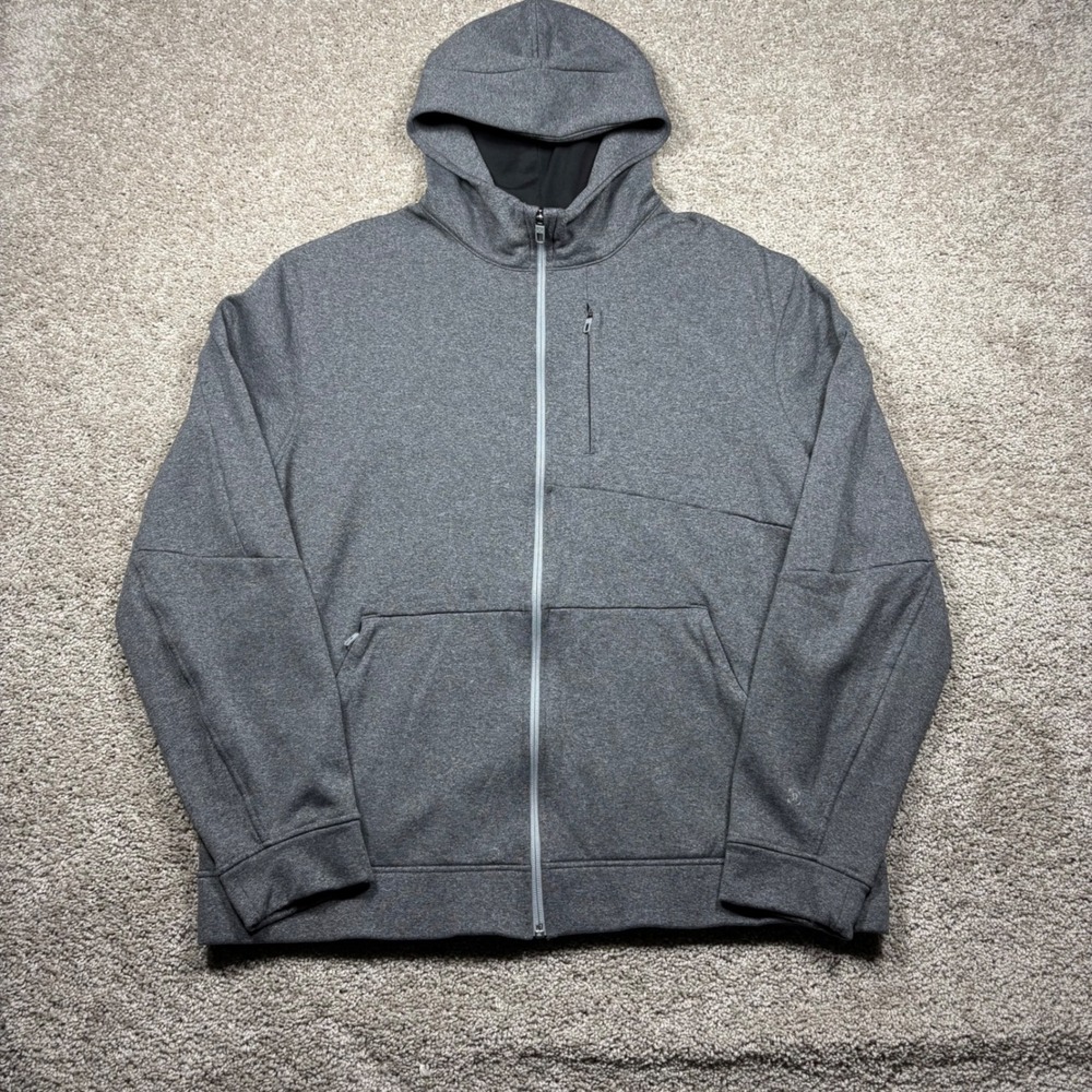Lululemon City Sweat Full Zip Hoodie Mens XXL Heathered Grey‎ Athletic Jacket